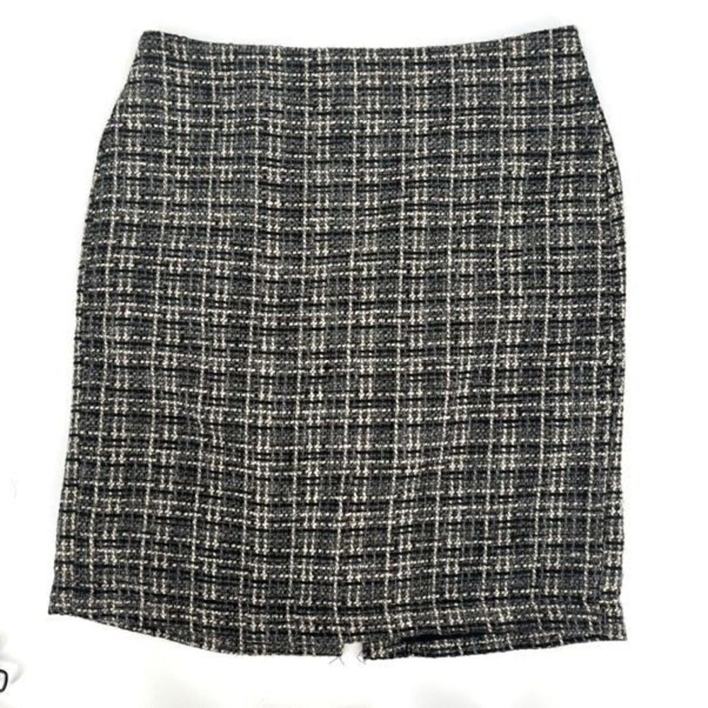 Banana Republic Tweed Pencil Skirt Career Size 4 Small Neutral